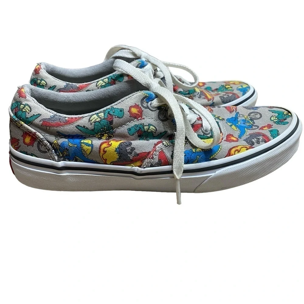 Vans Doheny Dragon Dinosaur Skater Sneaker Shoe Size 4